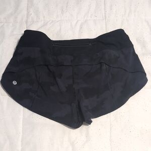Lululemon Women's Black Camouflage Shorts